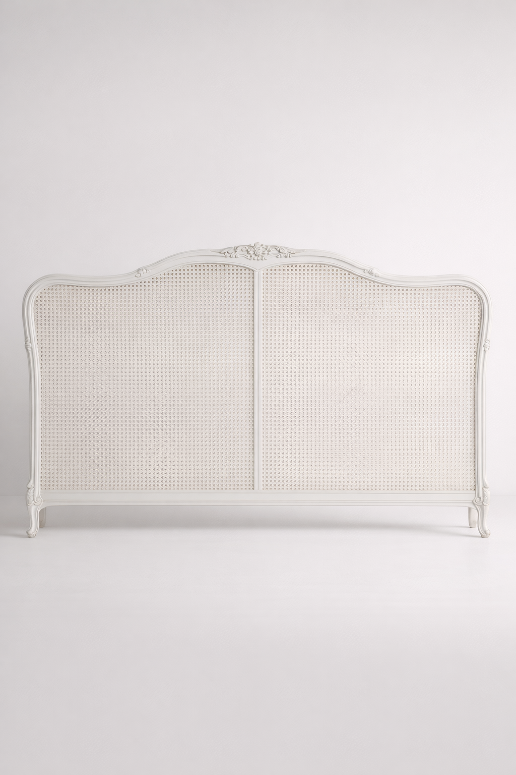King Cane White Headboard