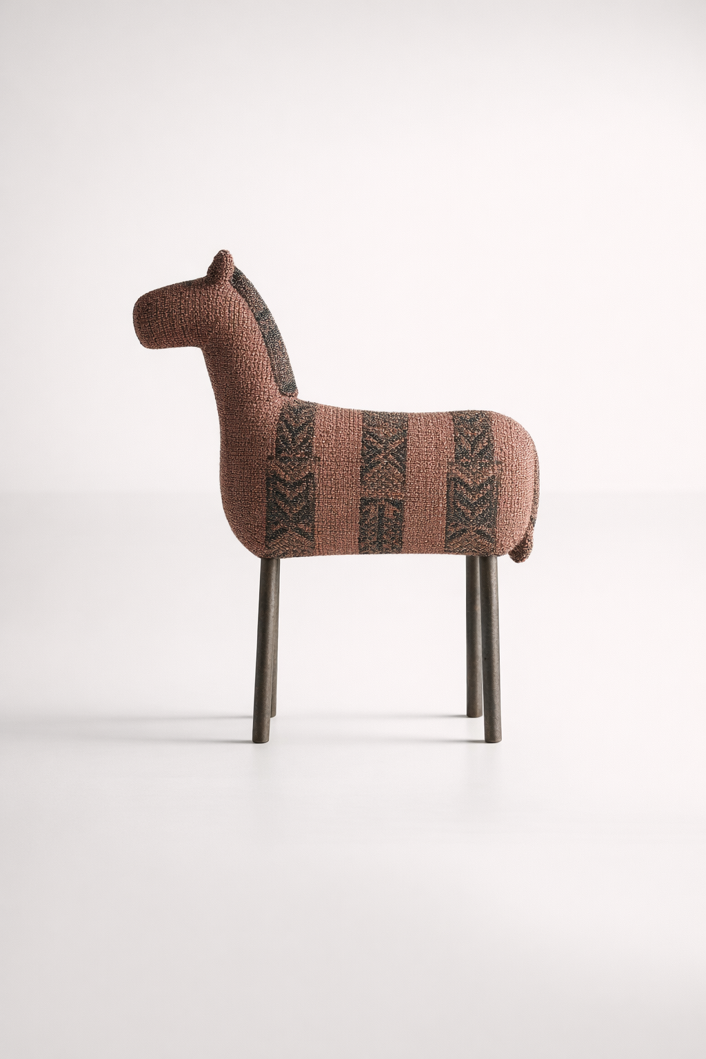 African Horse Ornament Large Geo Pattern
