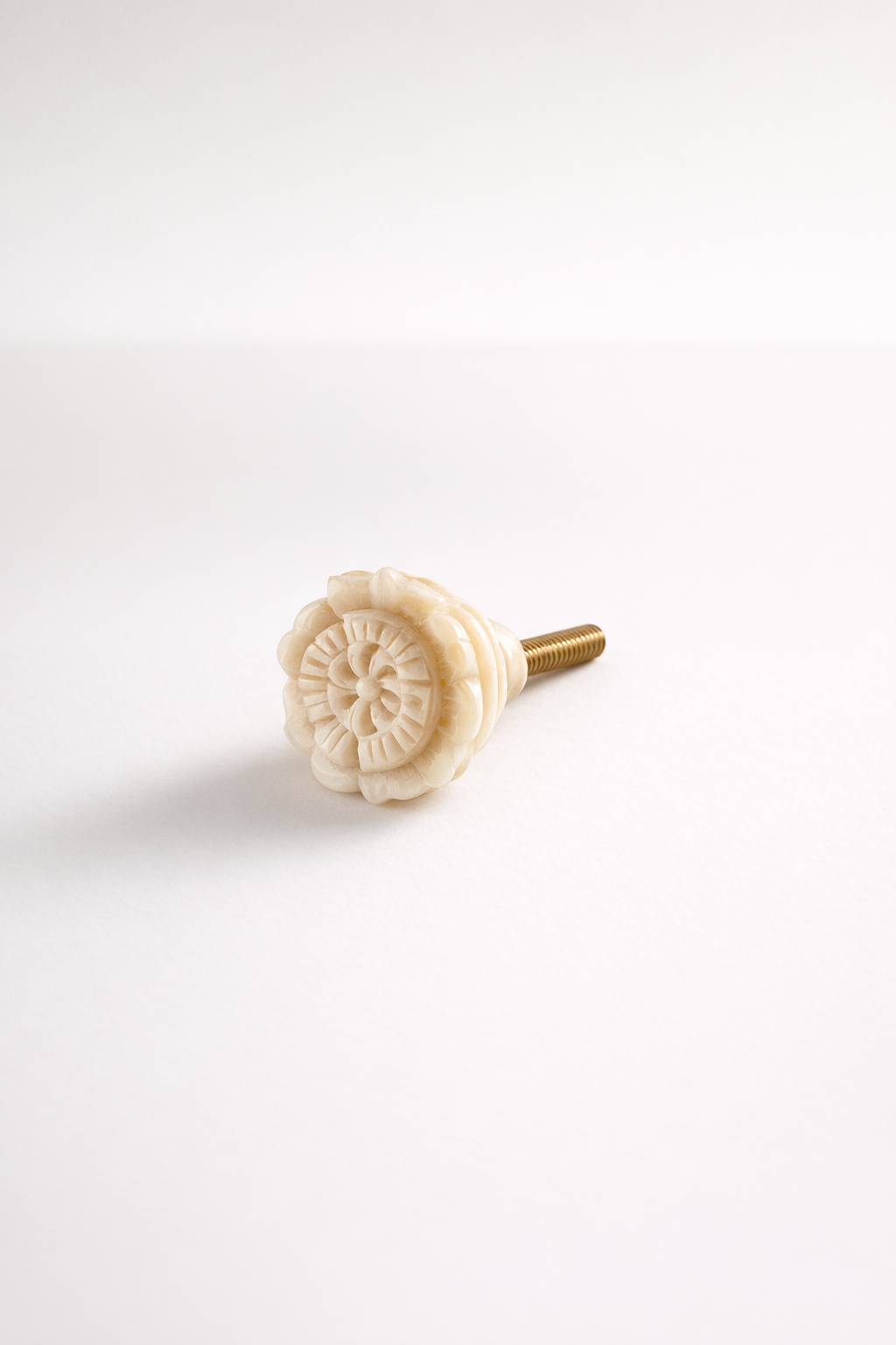 Bone Single Flower Knob