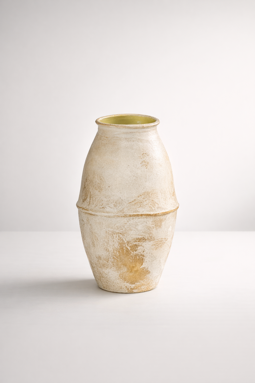 Large Cement Distressed Jar