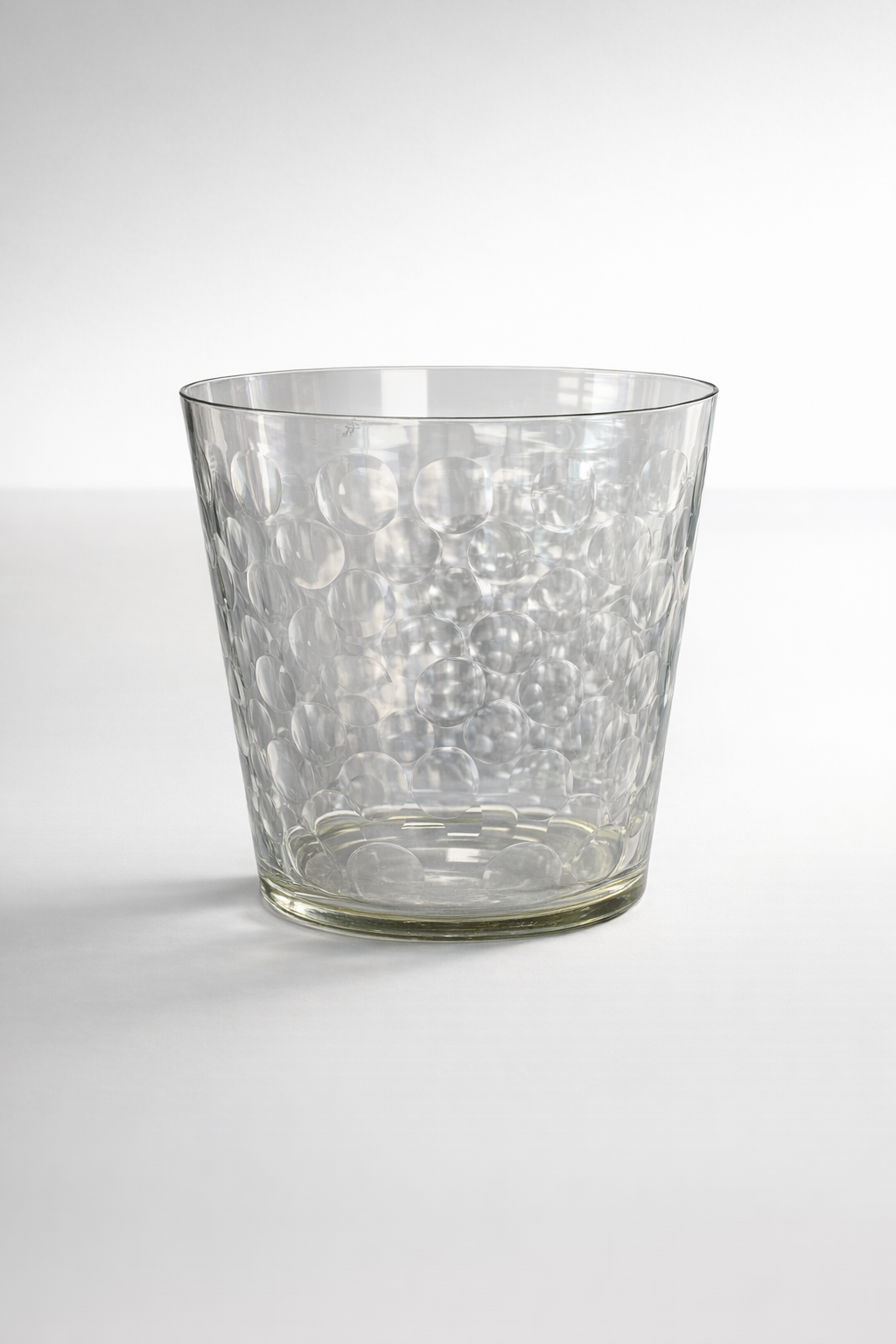 Round Cut Glass Vase
