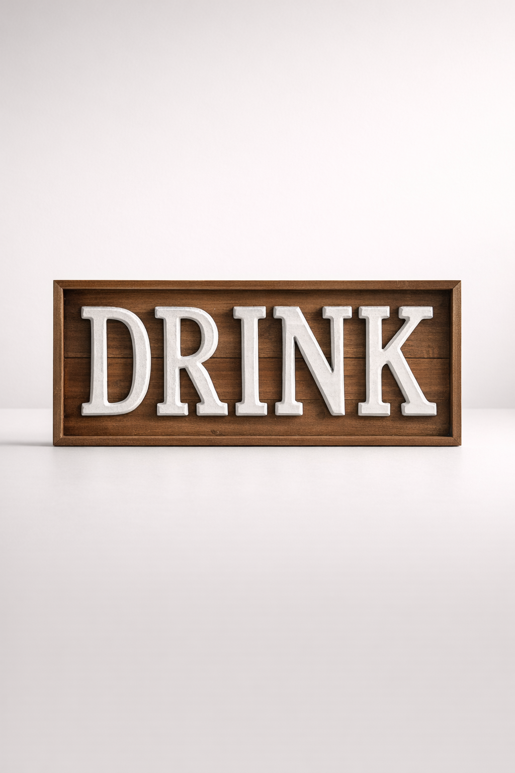 Enamel Drink & Wooden Sign