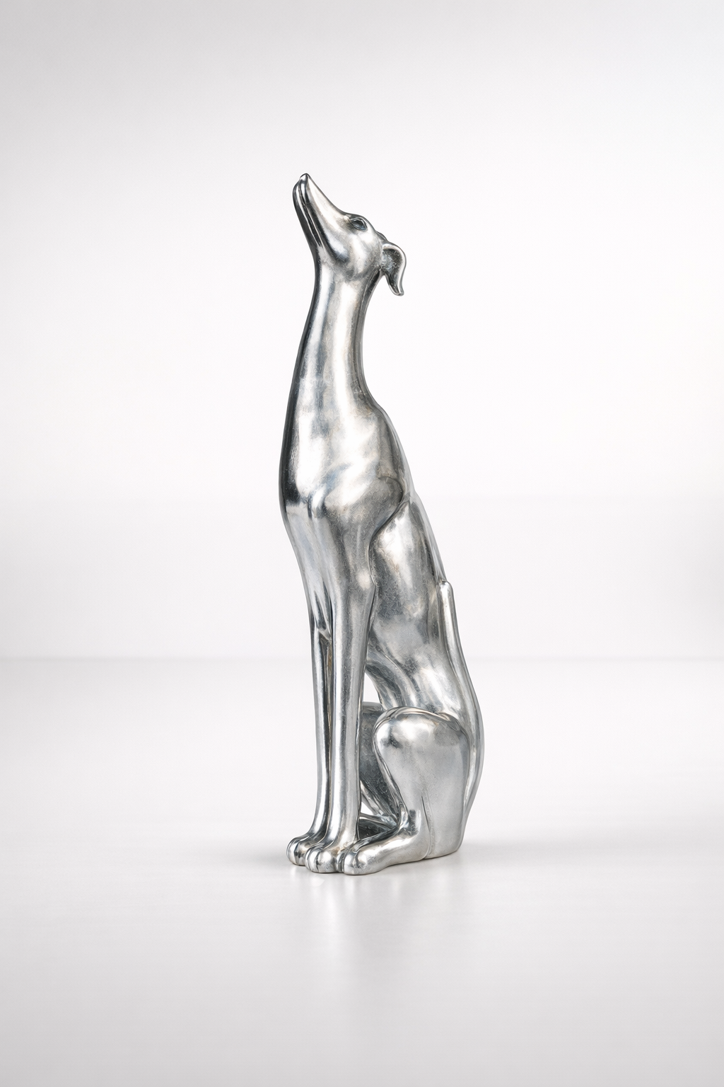 Tall Silver Greyhound