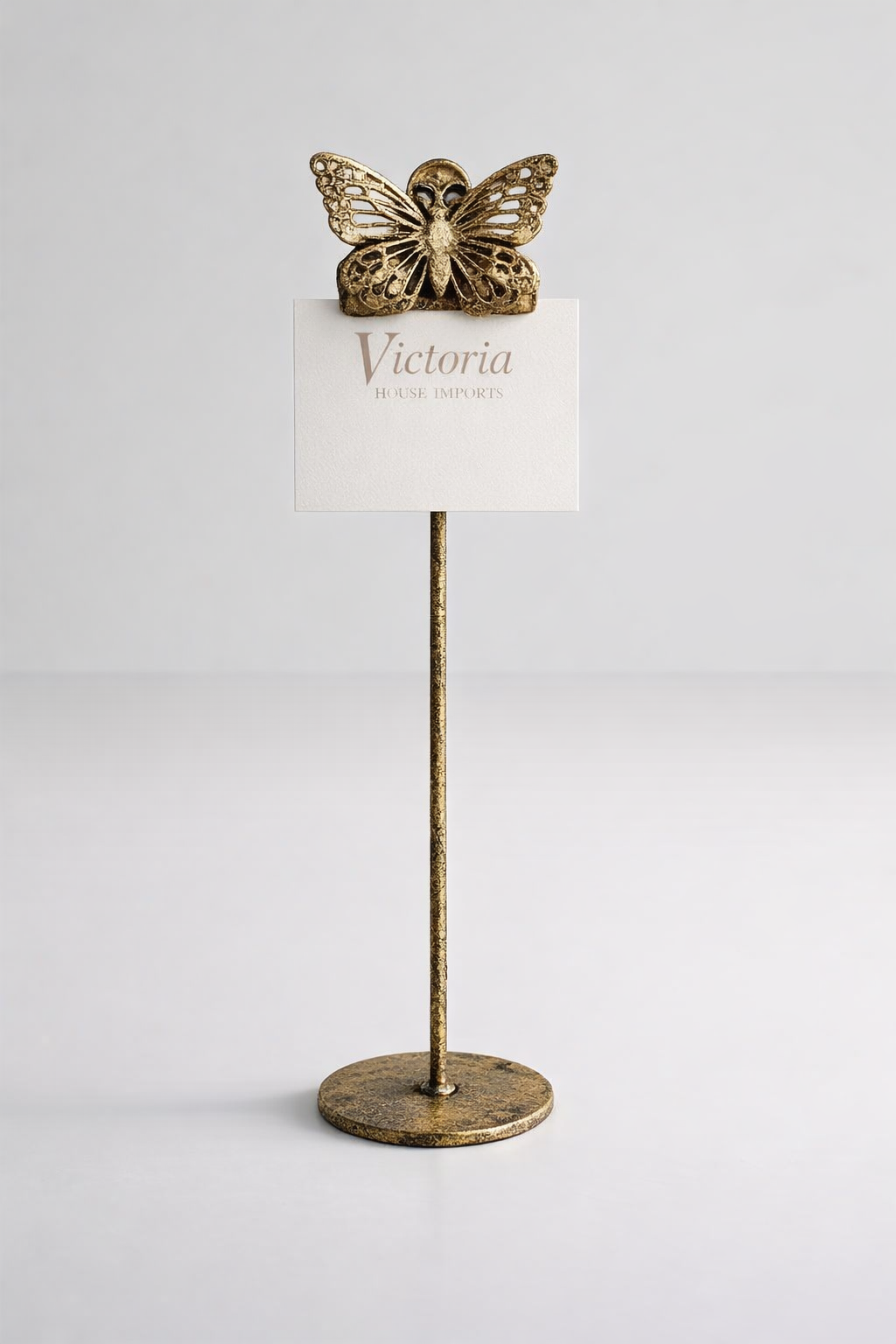 Gold Butterfly Clip On Stand