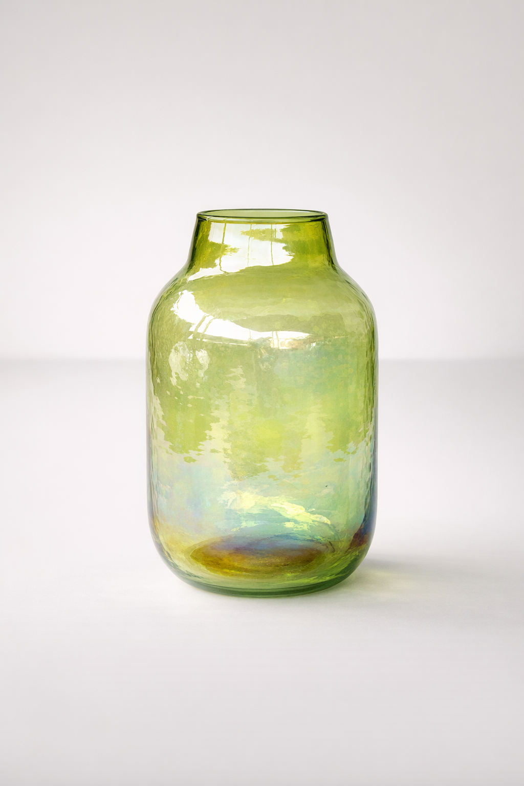 Green Florescent Glass Jar