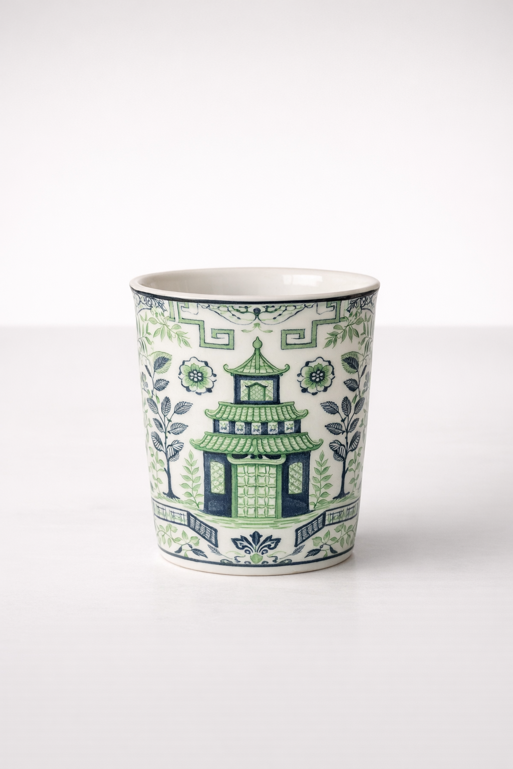 Blue & Green Pagoda Beeker