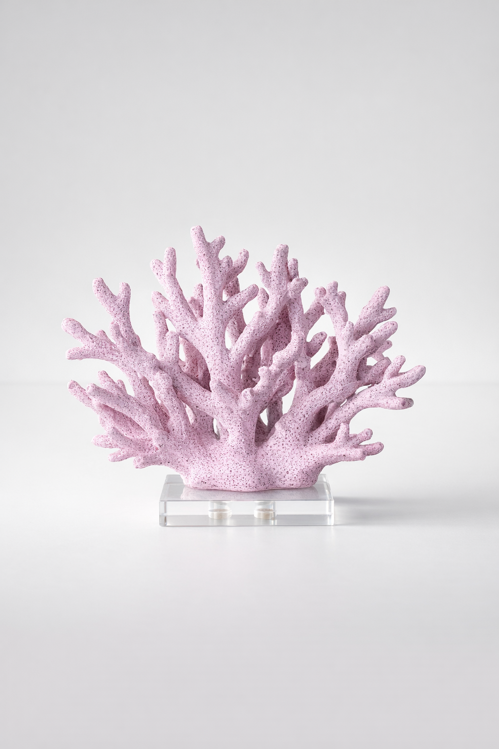 Mauve Coral On Perspex Base