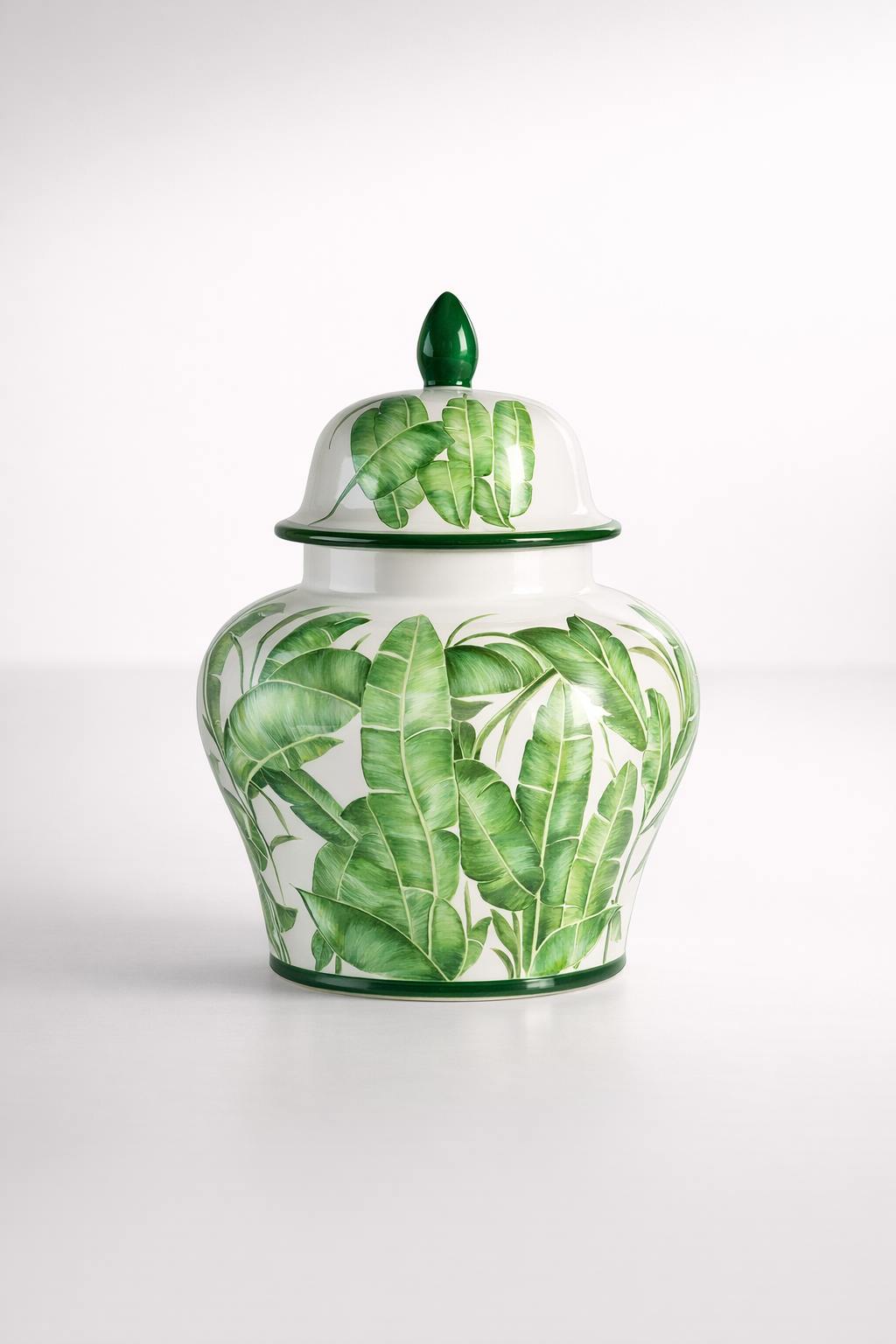 Extra Large Fat Leaf Ginger Jar