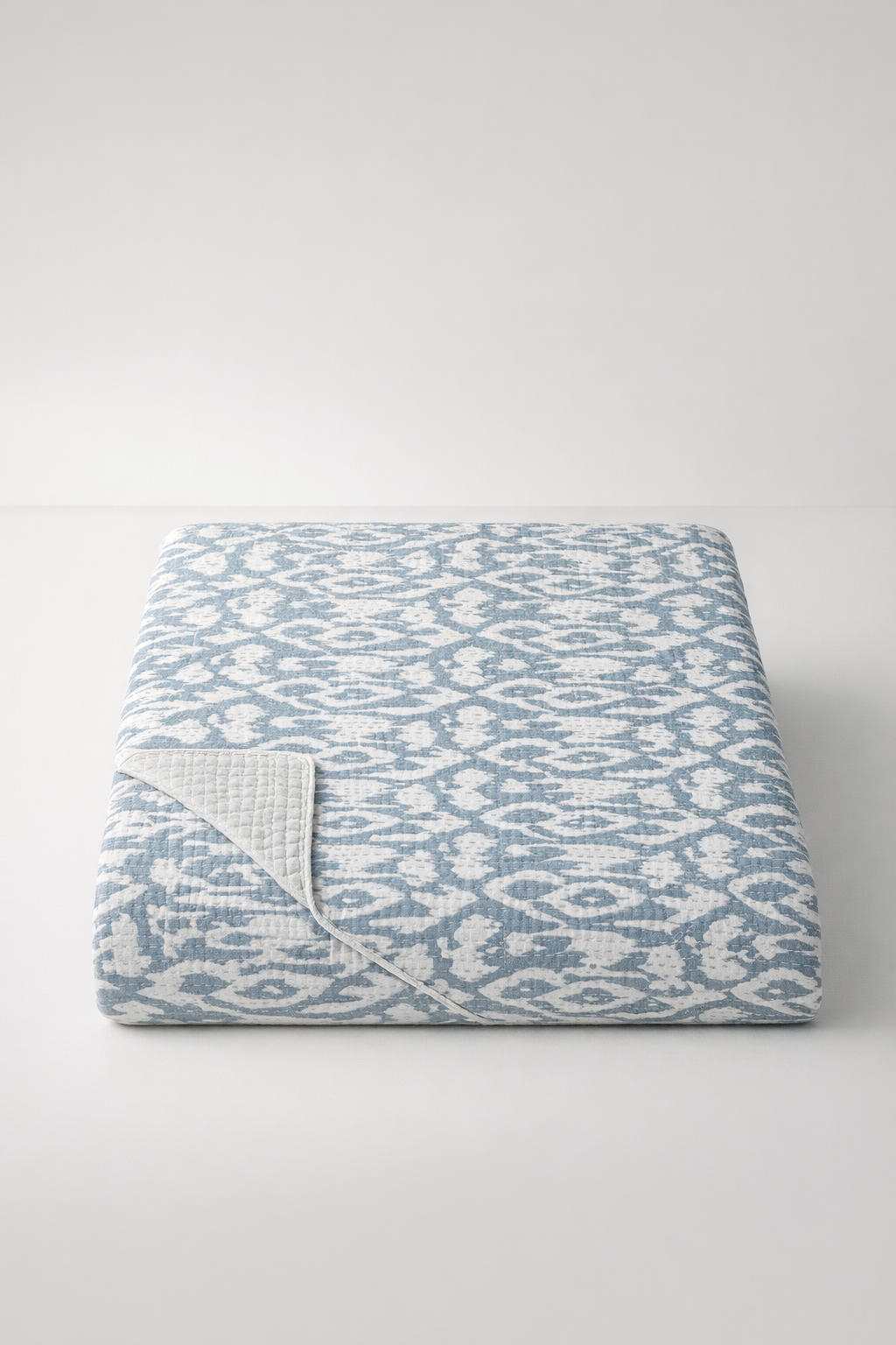 Ikat Grey Cotton Throw