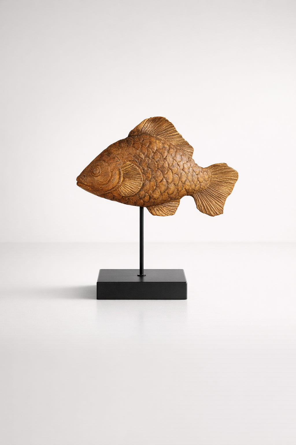 Wooden Fish On Stand
