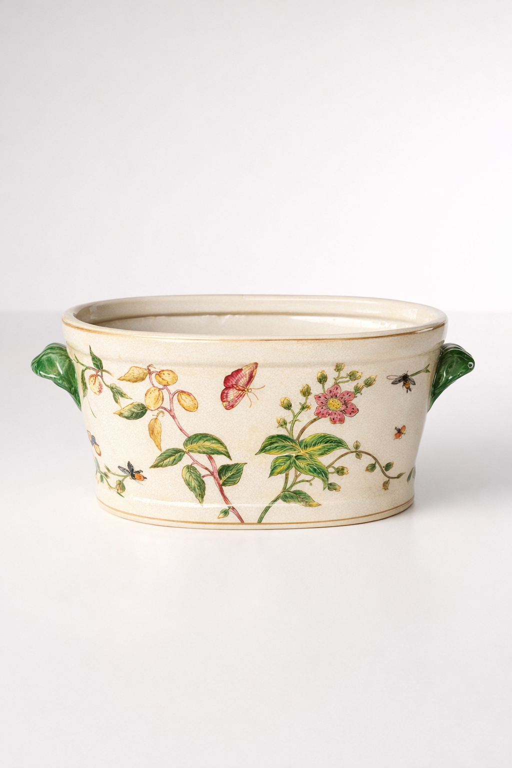 Large Pink Flower & Butterfly Foot Bath