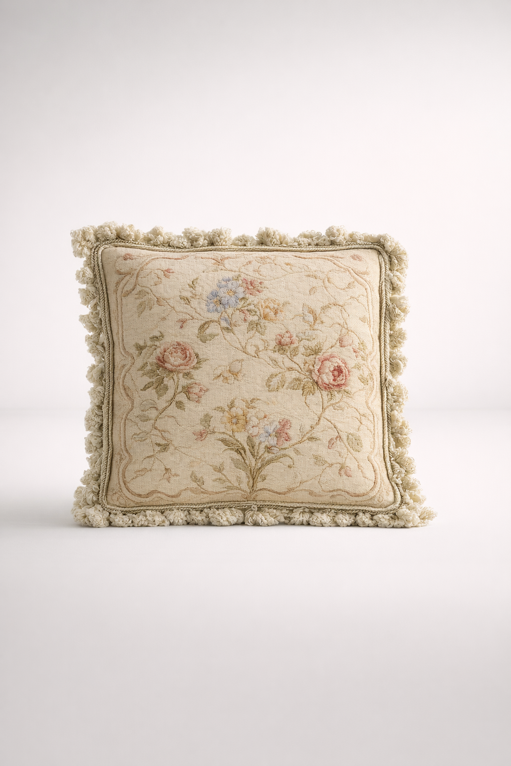 P Point Roses Cushion Cover