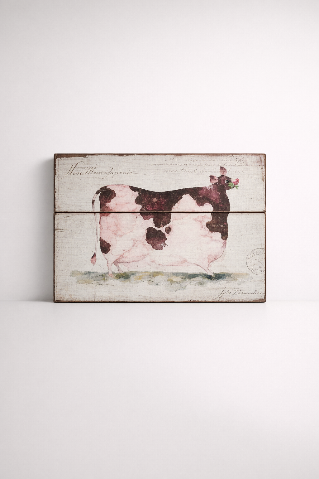 Cow Wooden Plaque
