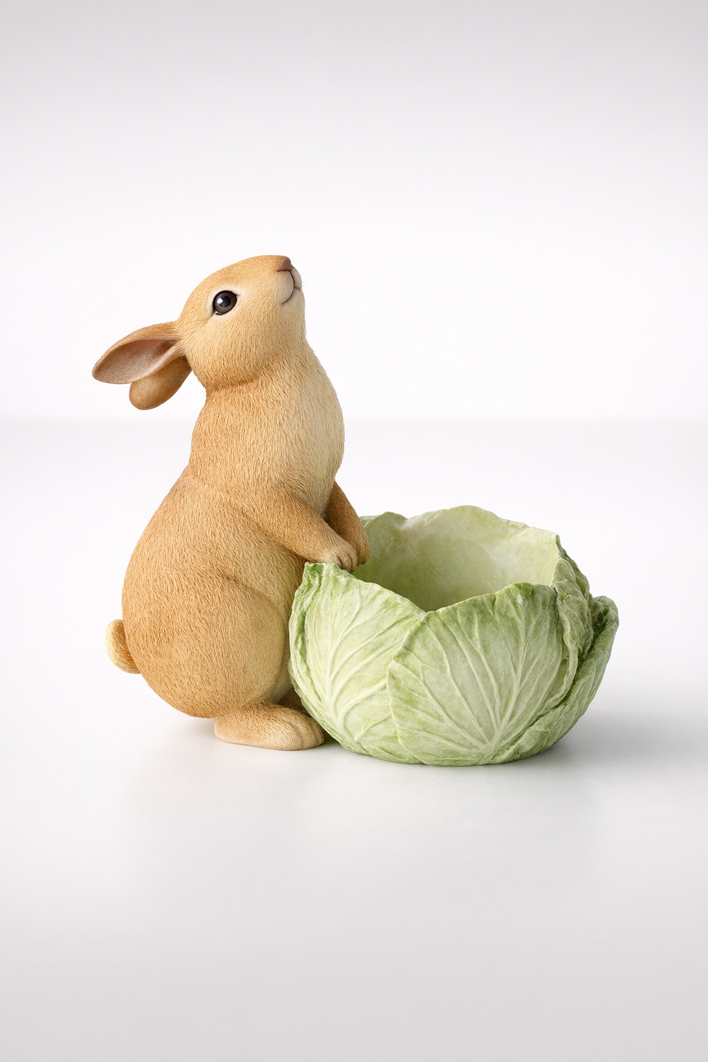 Standing Bunny With Cabbage Planter