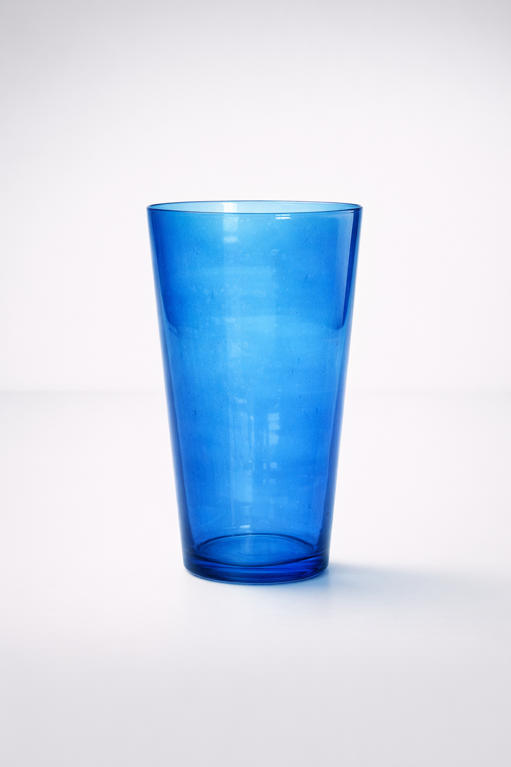Blue Air Bubble Glass Vase