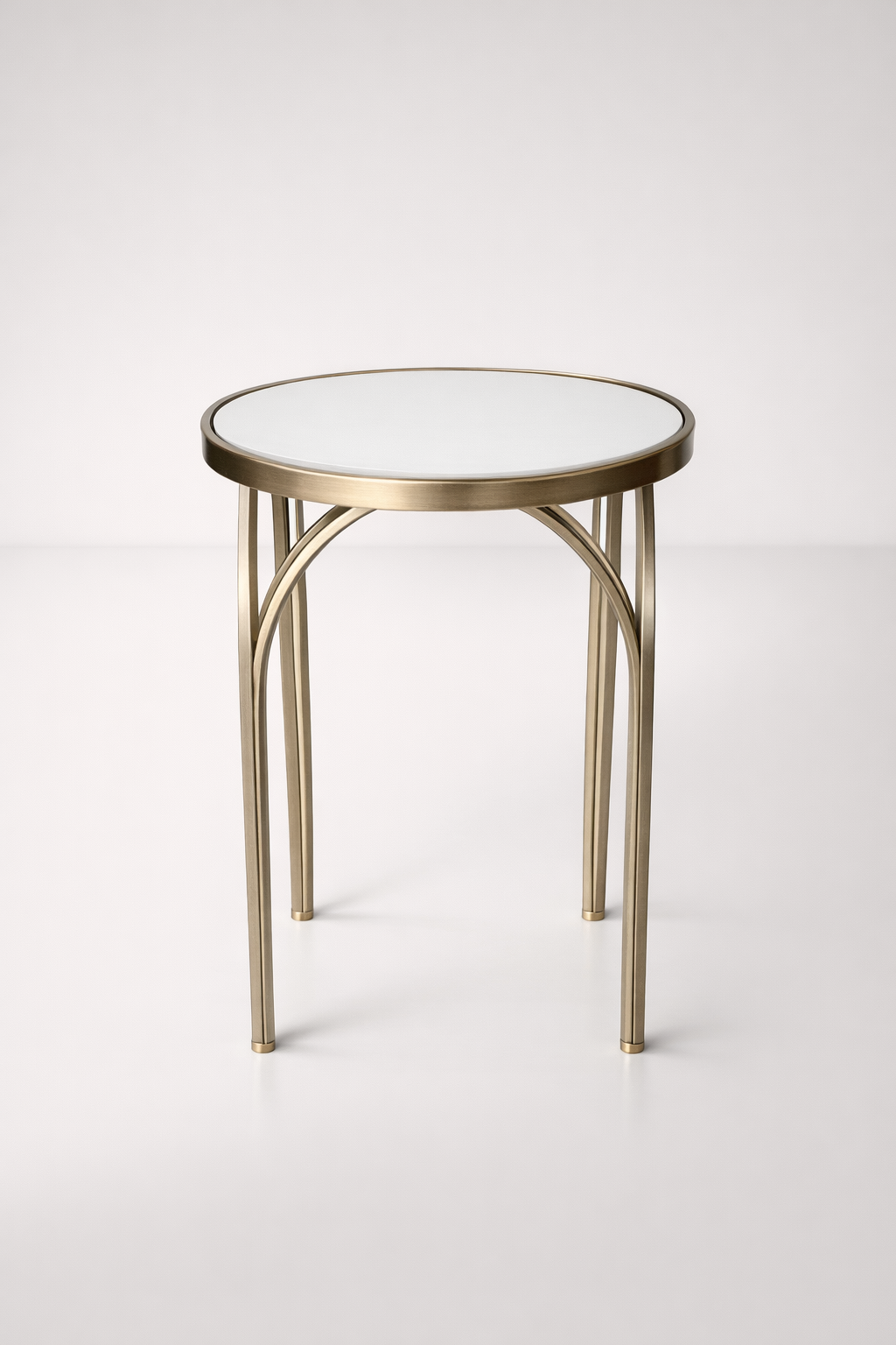 Round Silver Table