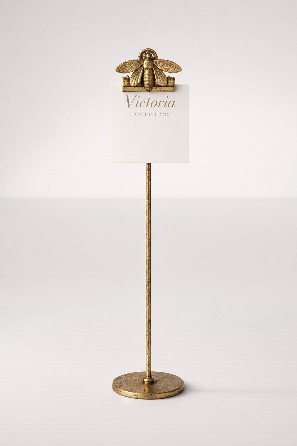 Gold Dragonfly Clip On Stand