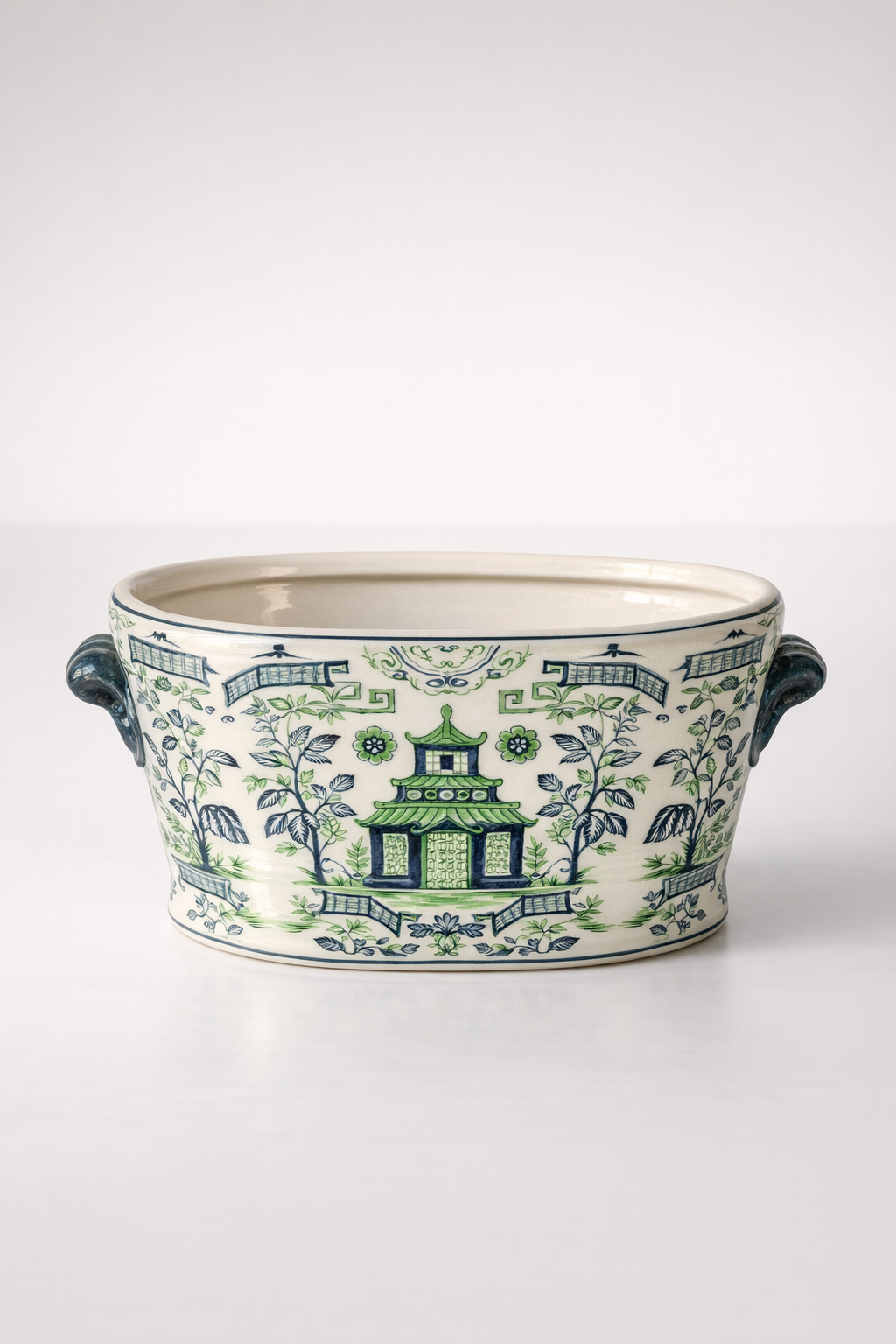 Blue & Green Pagoda Foot Bath