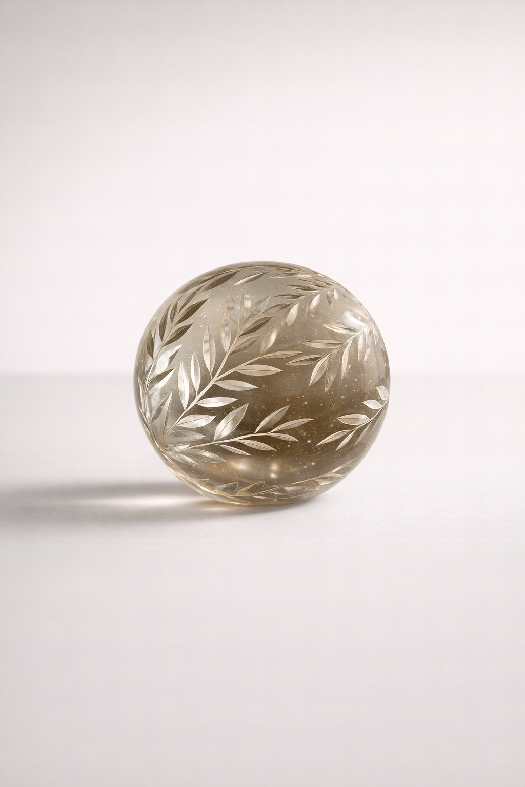 Extra Large Glass Etched Paper Weight