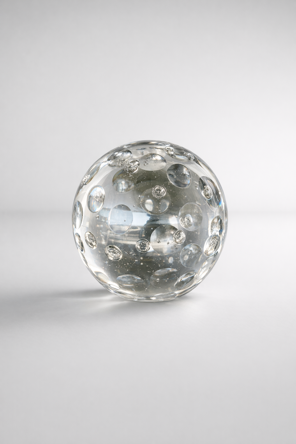 Large Round Cut Glass Orb