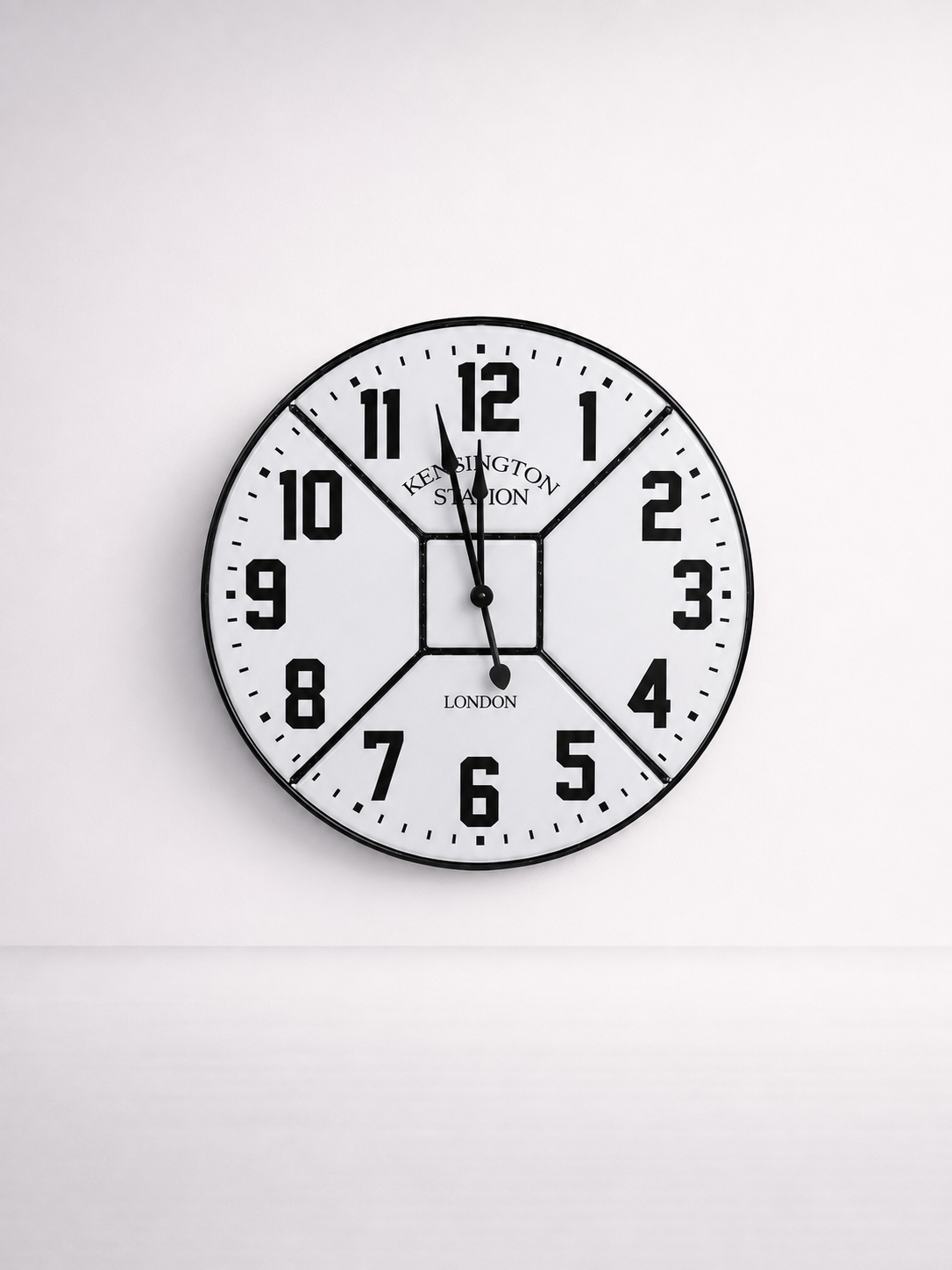 Extra Large White Enamel Clock