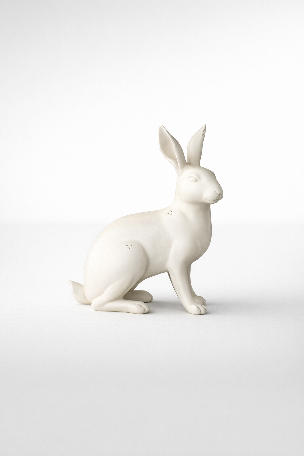 Cream Sitting Rabbit