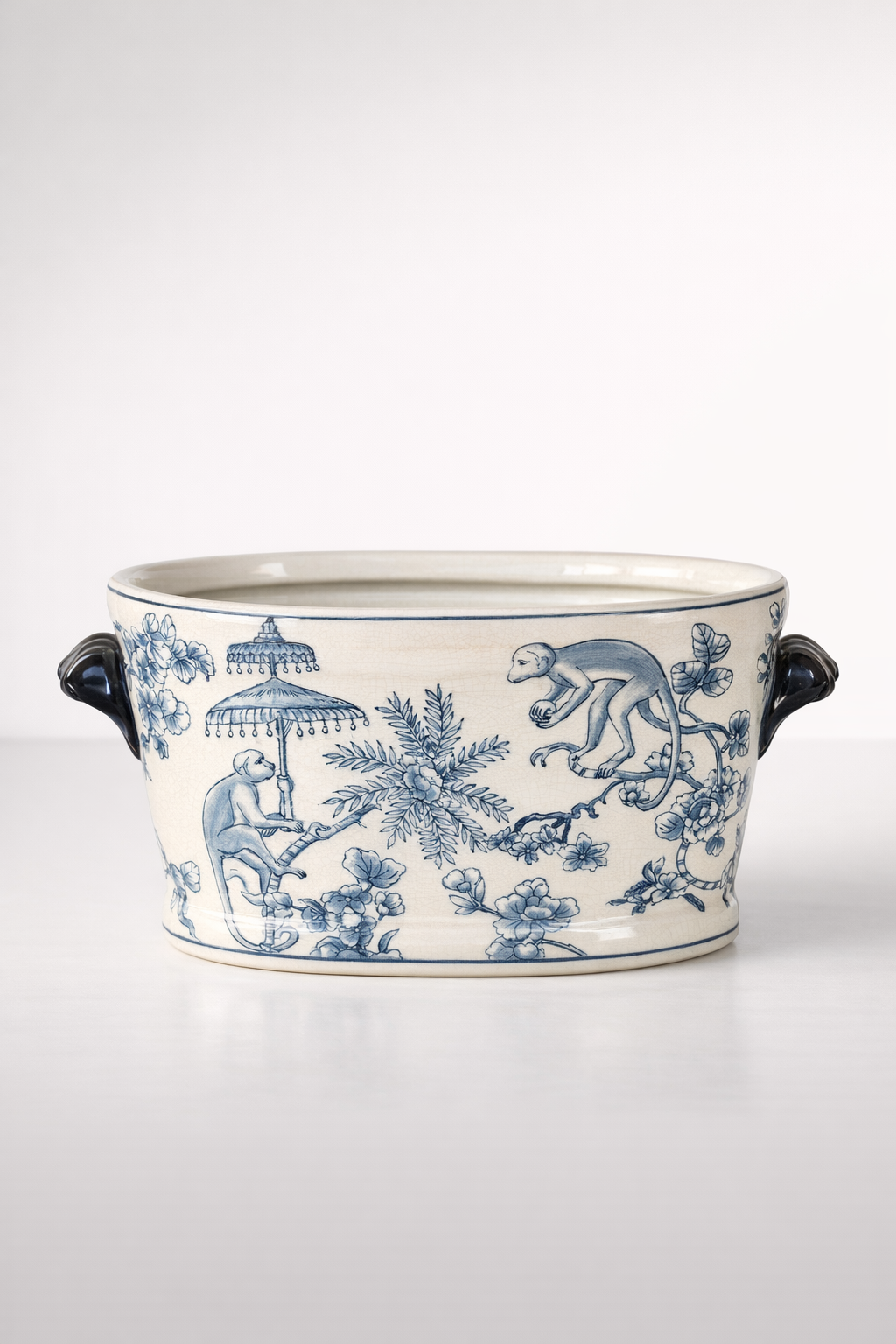 Large Blue Monkey Foot Bath