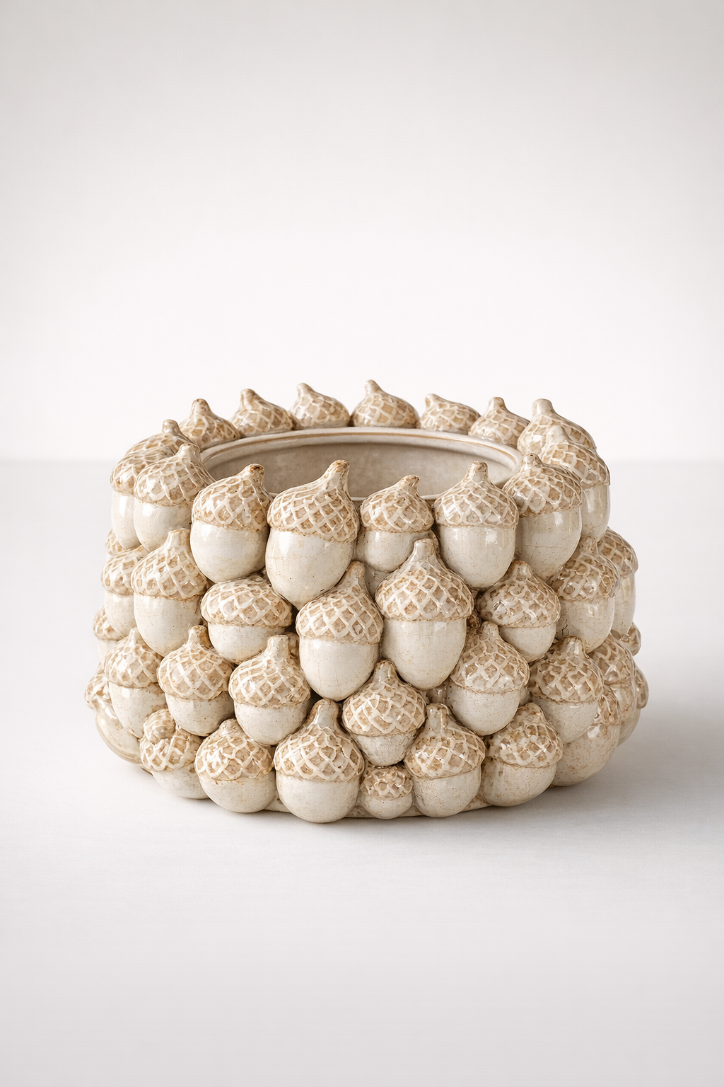 Large Acorn Ceramic Vase