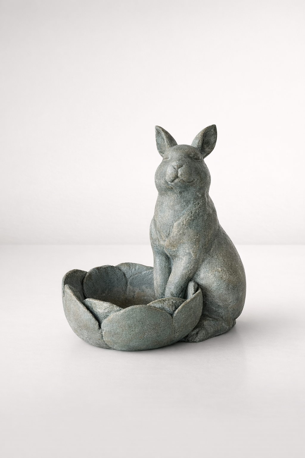 Green Rabbit With Flower Pot