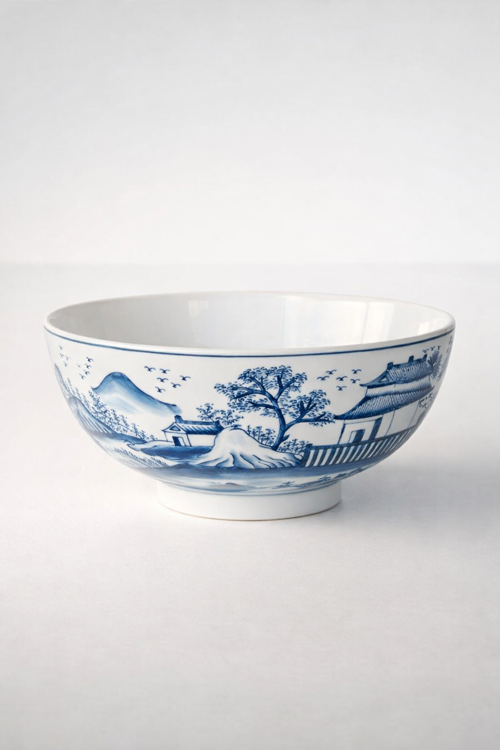 Large Blue Chinese Bowl