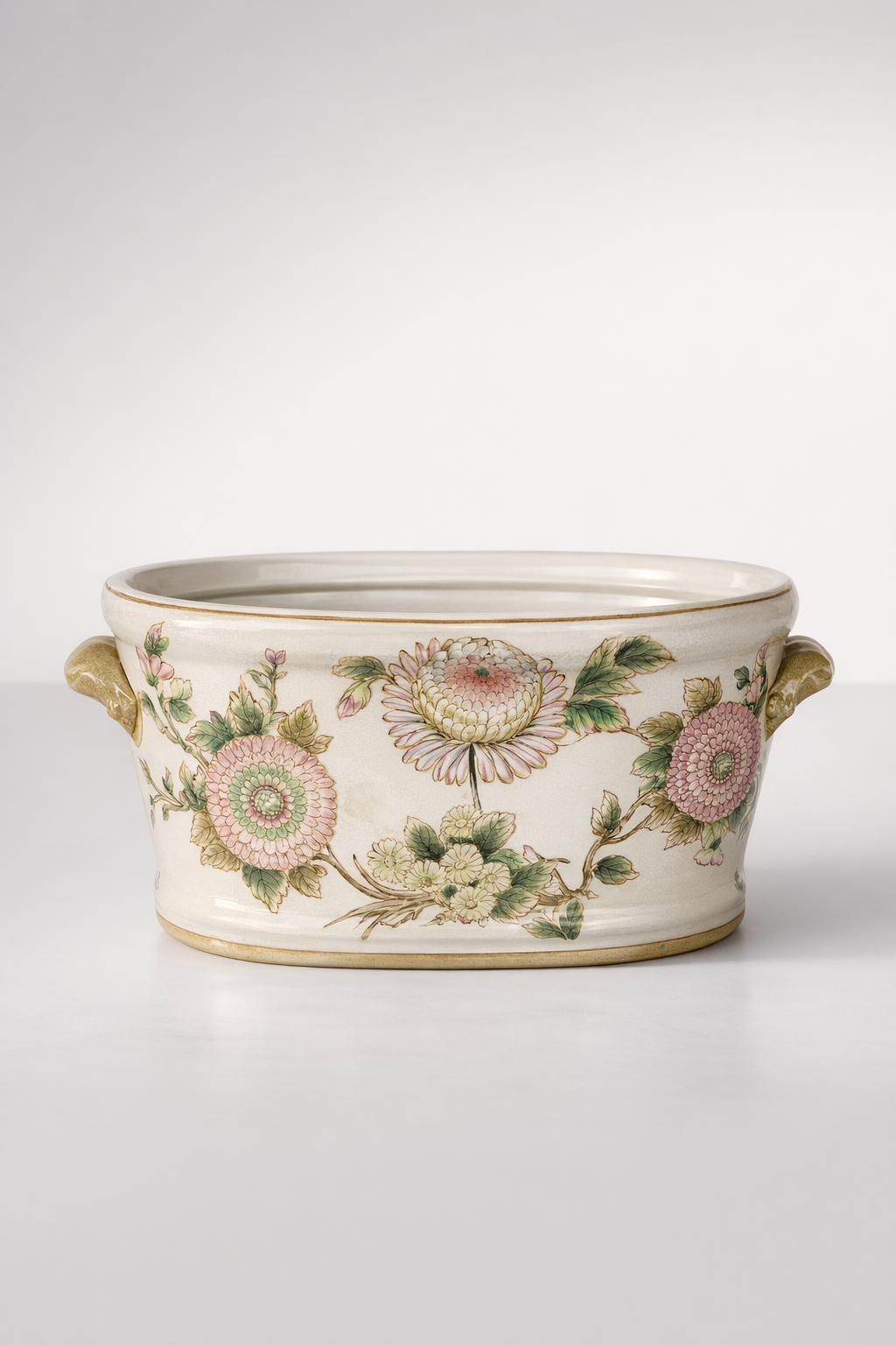 Large Pink Flower Footbath