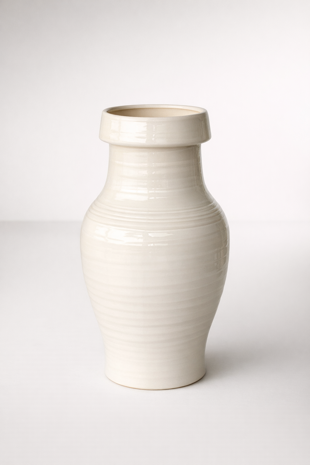 Very Tall Glazed Jar With Rim