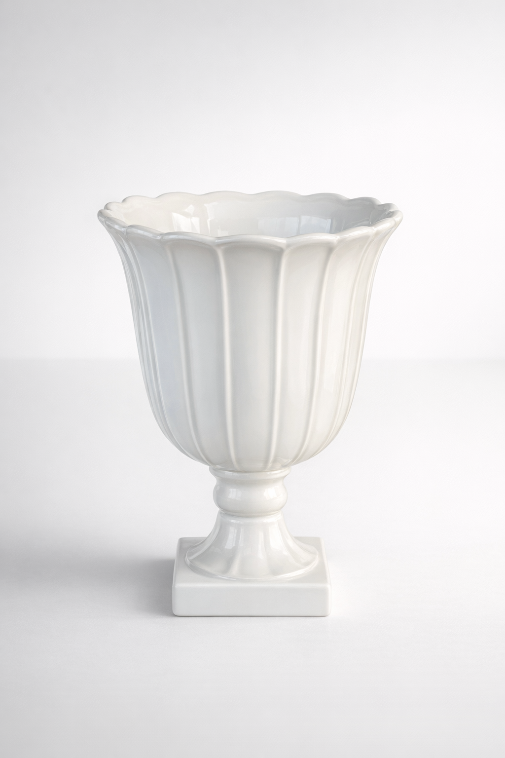 Large White Vase Or Urn