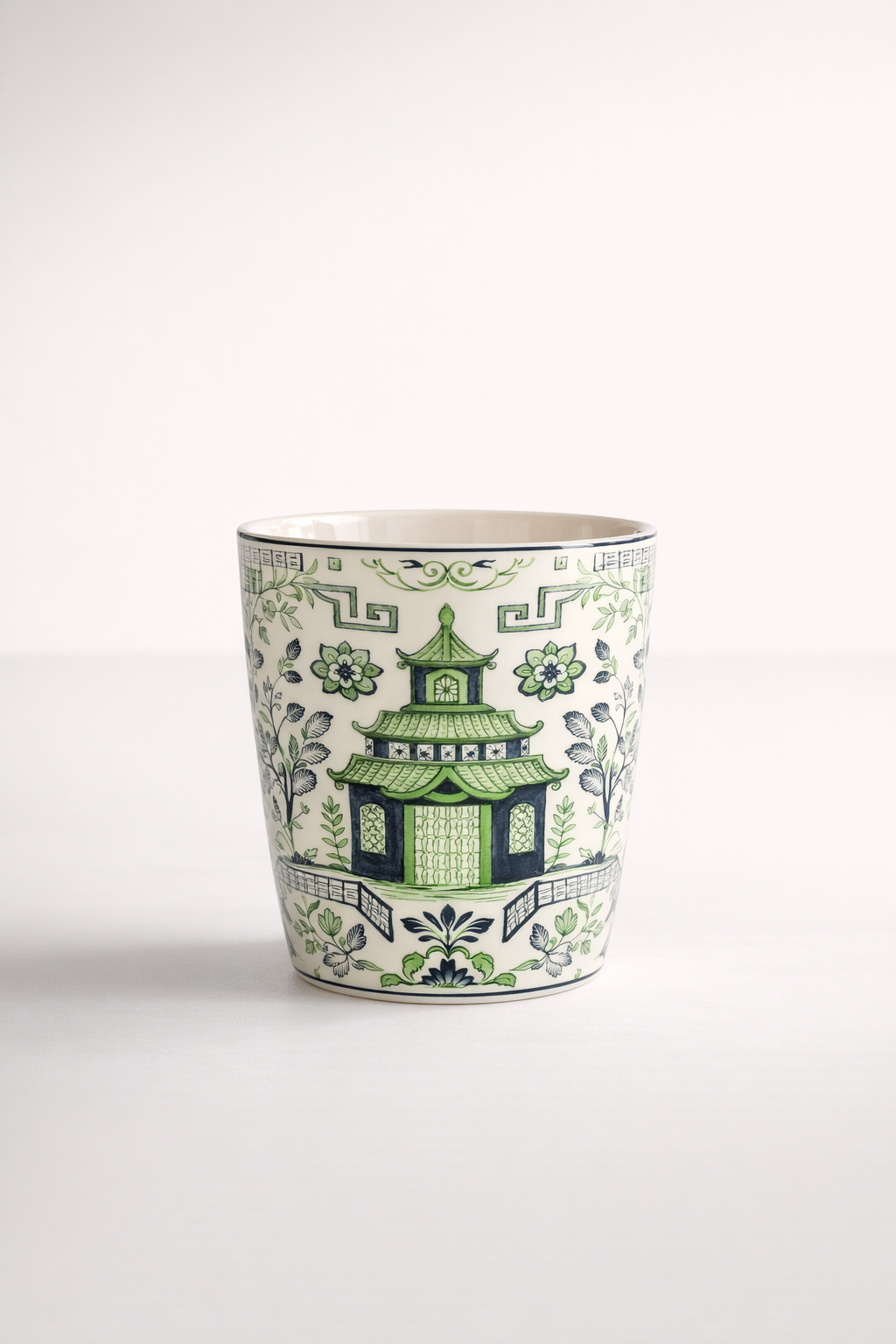 Small Blue & Green Pagoda Planter