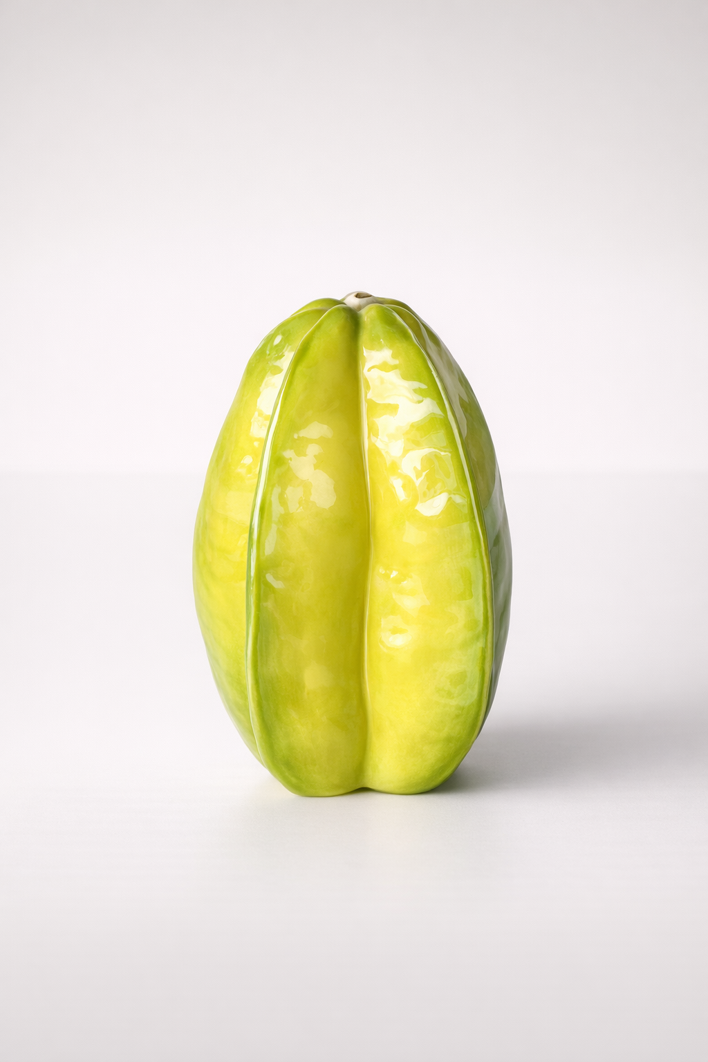 Yellow & Green Ceramic Fruit Vase