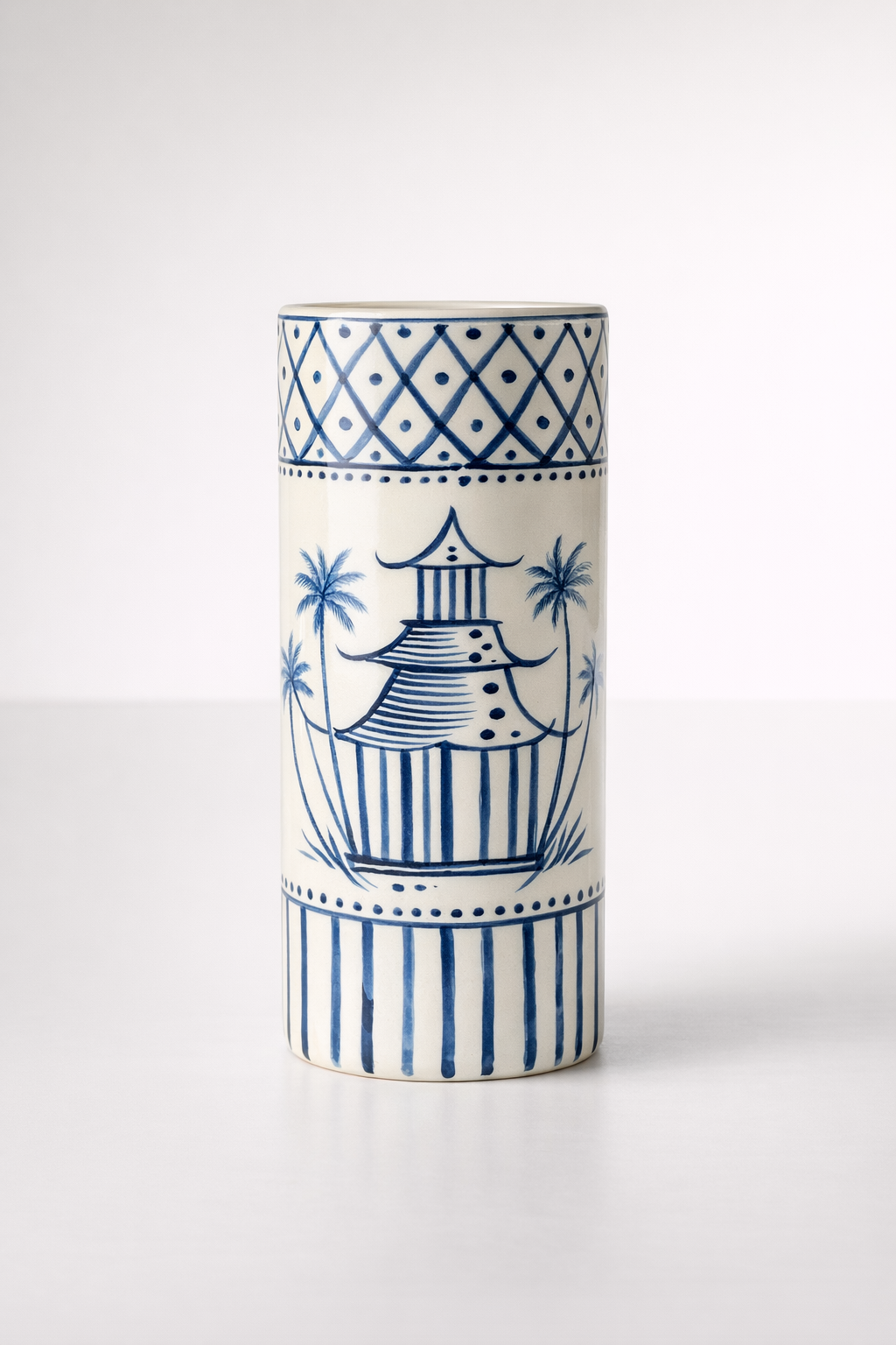 Blue Pagoda Umbrella Stand