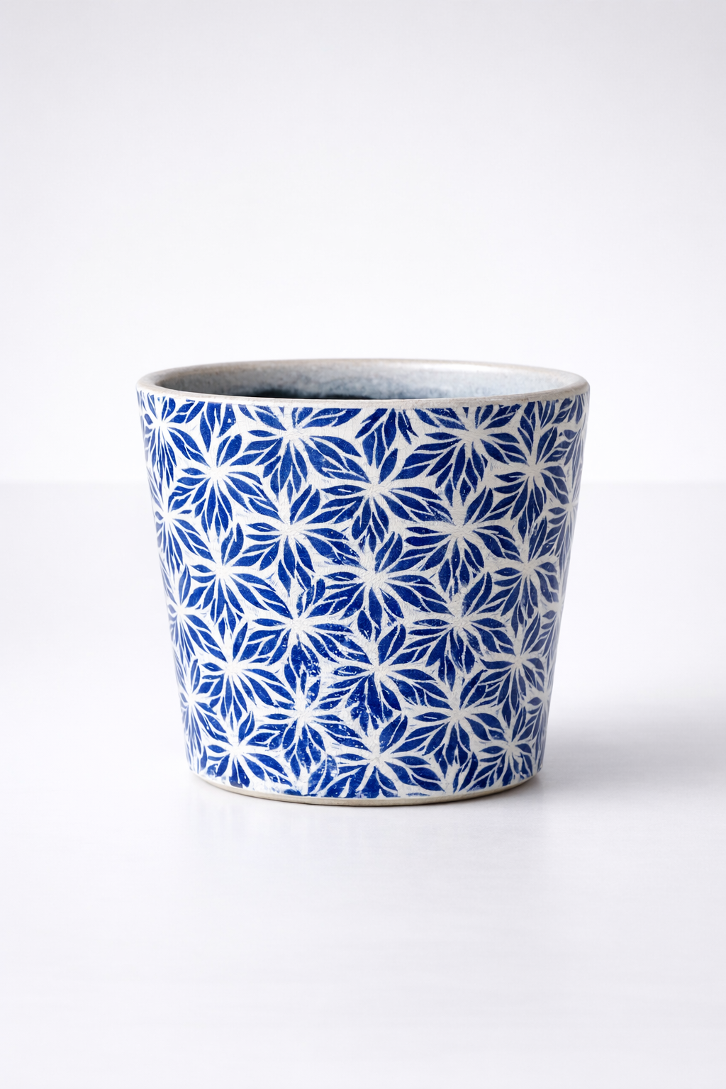 Blue Round Star Planter
