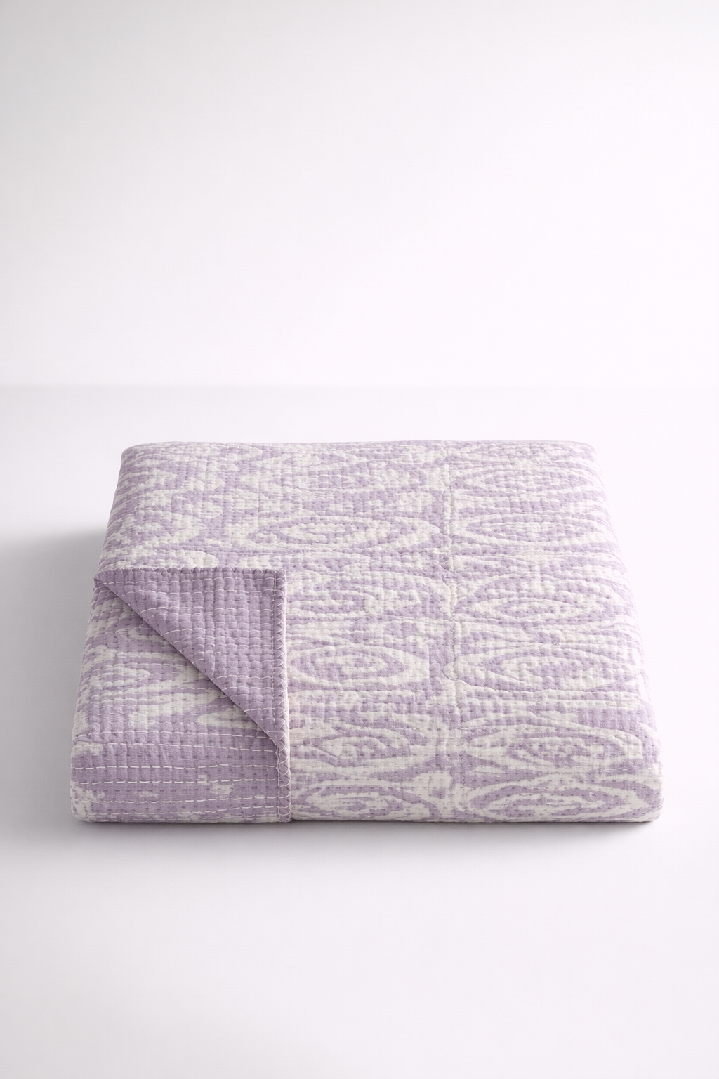 Ikat Lilac Cotton Throw