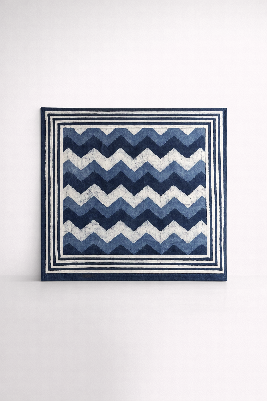 Navy & White Zigzag Table Cloth