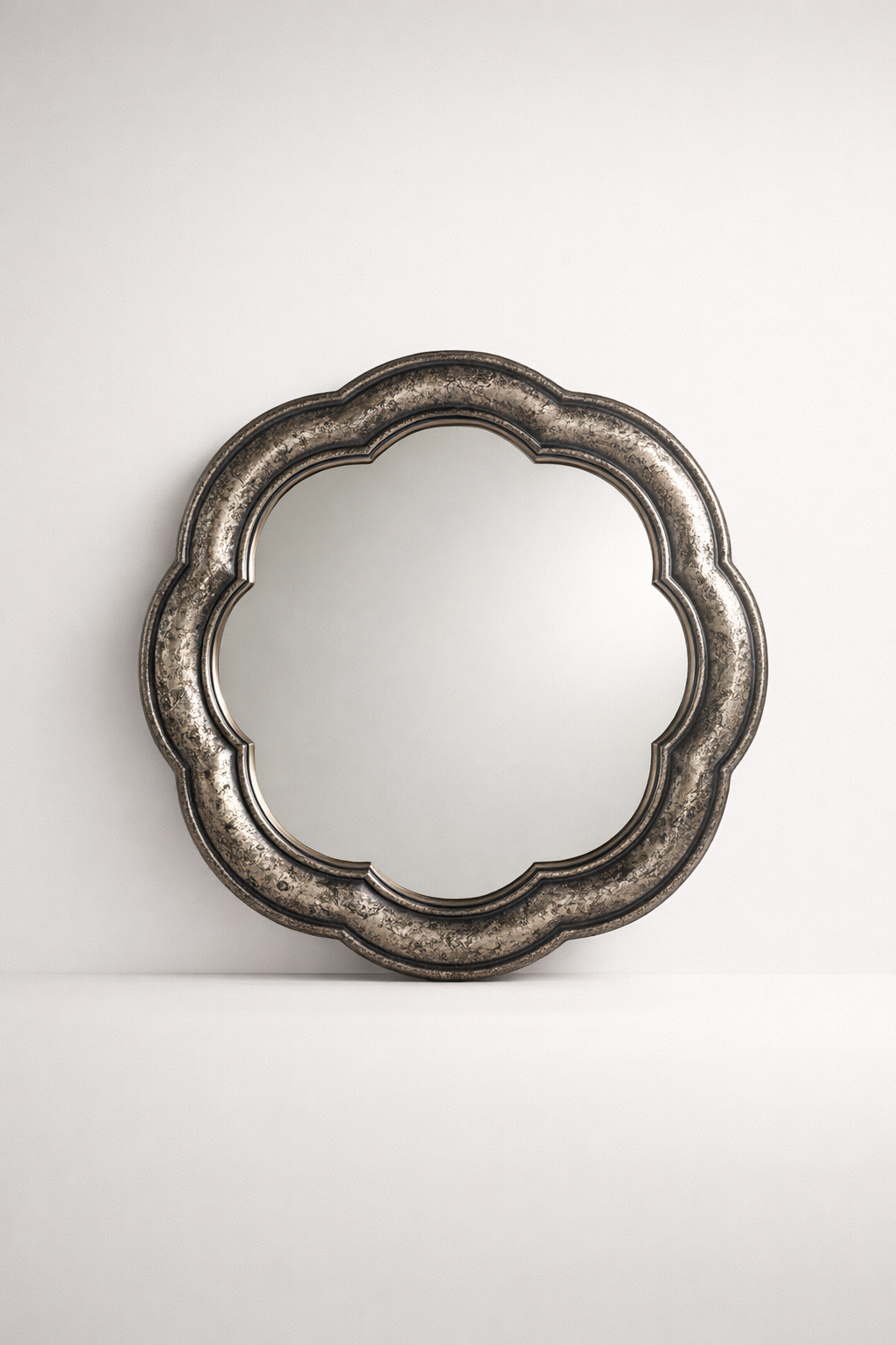 Gold Petal Shaped Mirror