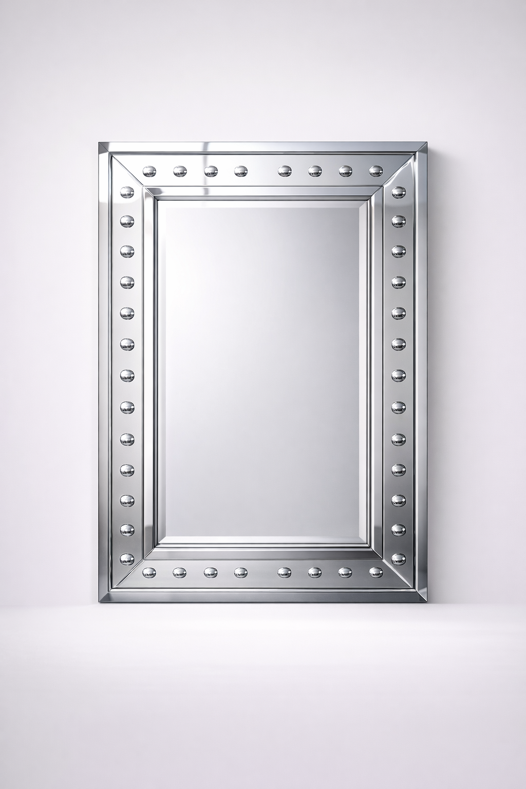 Stainless Steel Dots Wall Mirror