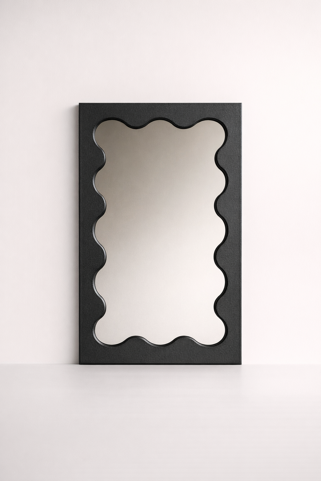 Black Scallop Mirror