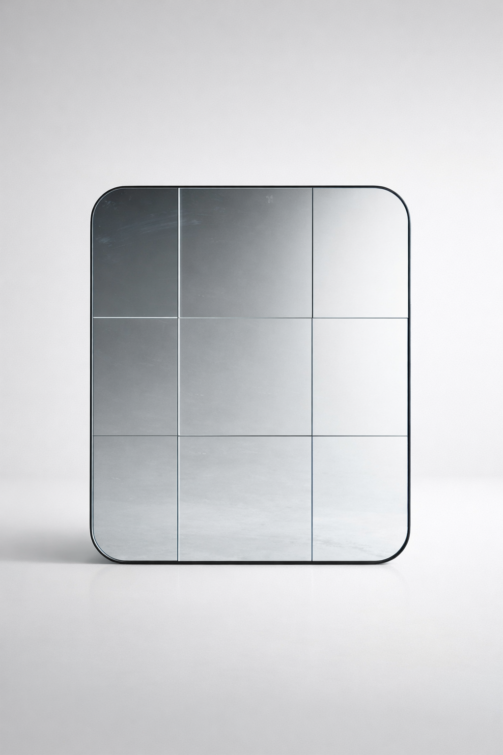 Black Metal 9 Division Mirror