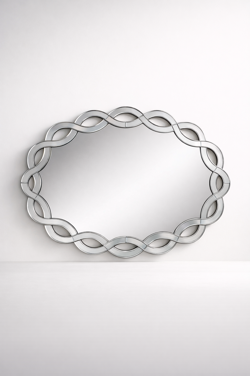 Oval Venetian With Mirror Border