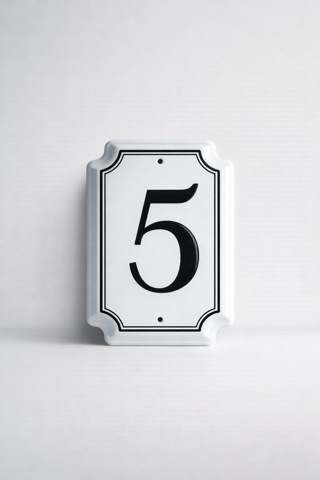 No. 5 Enamel Plaque
