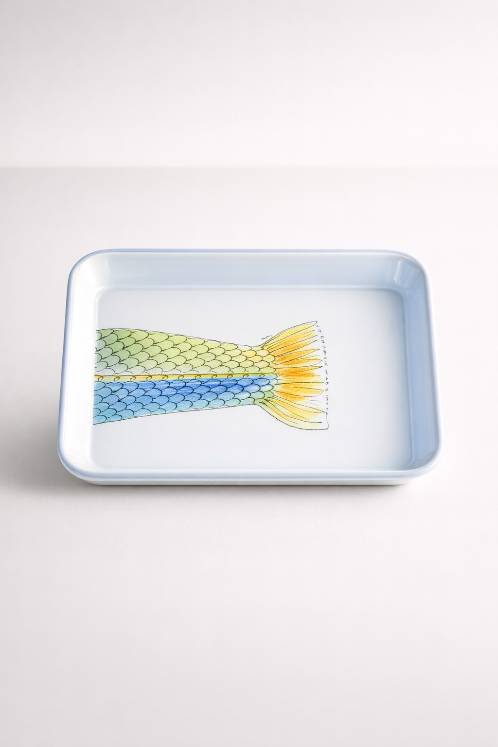 Fish Tale Enamel Tray