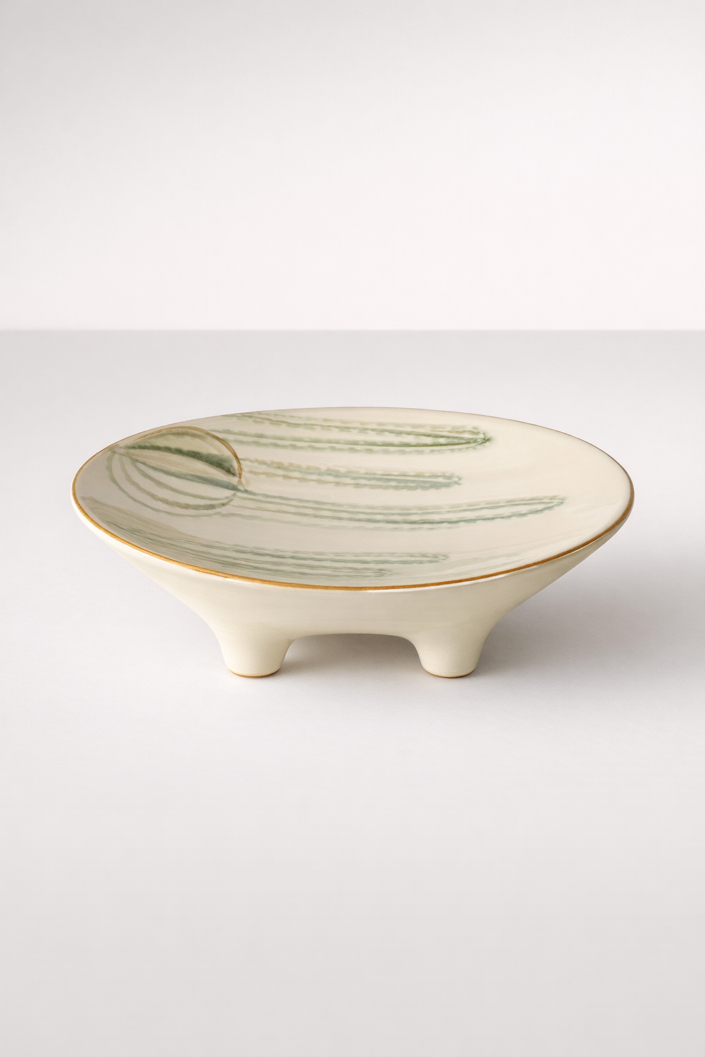 Large Oval Serving Platter On Feet