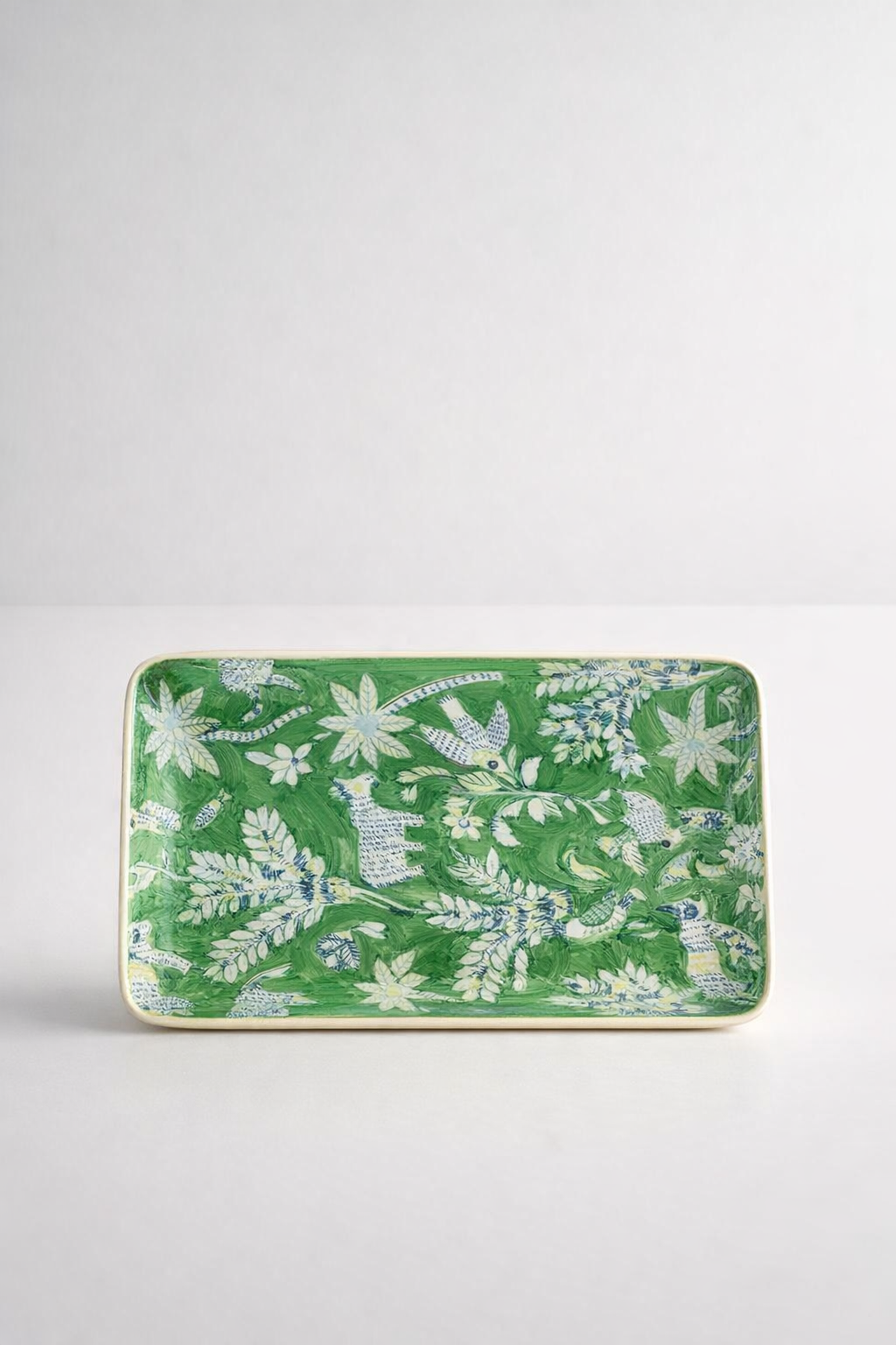 Rectangular Green & Blue Animal Tray