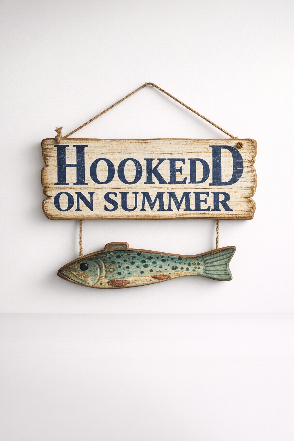 Wooden Hanging Fish Sign