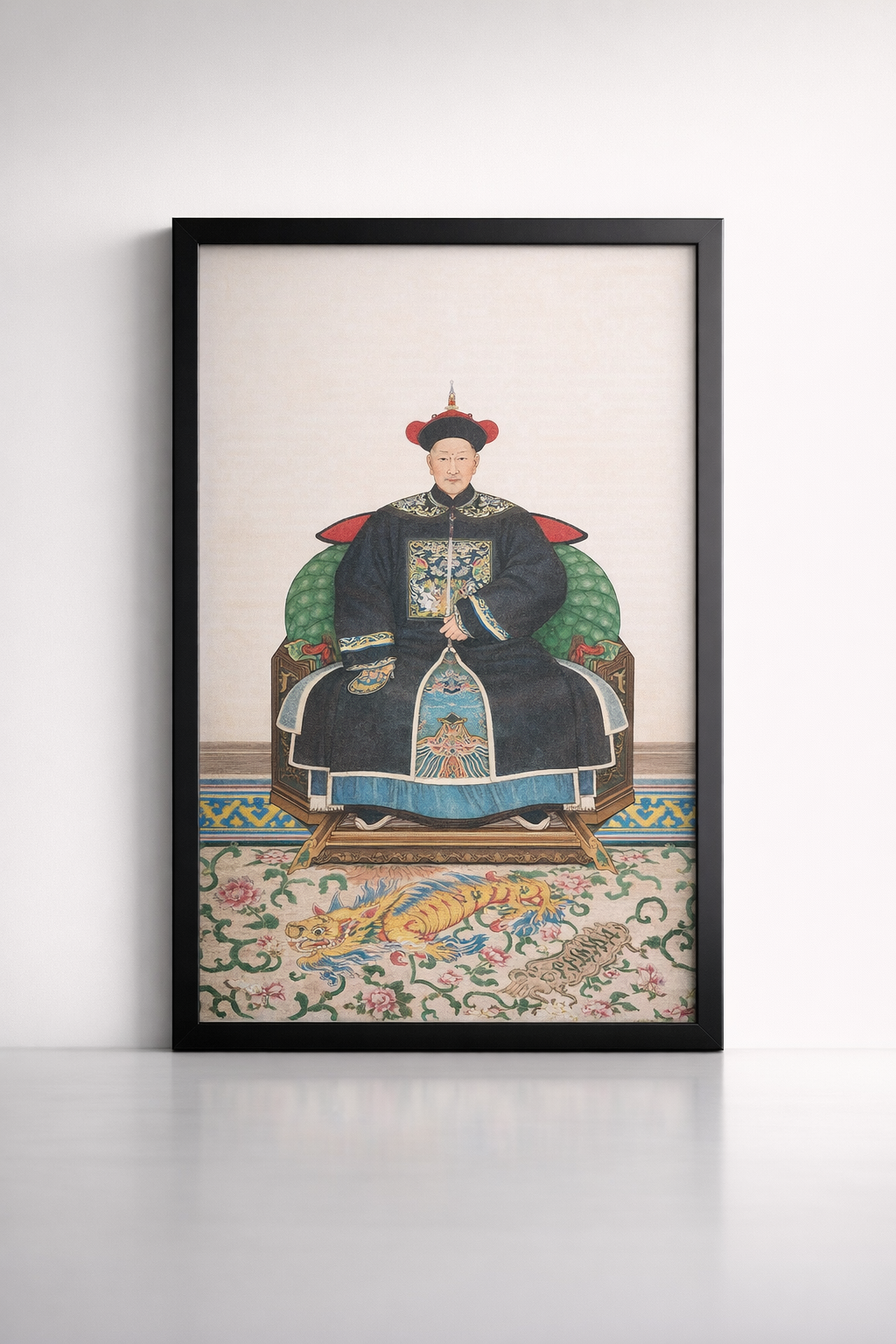 Chinese Ancestor Lady Print Frame